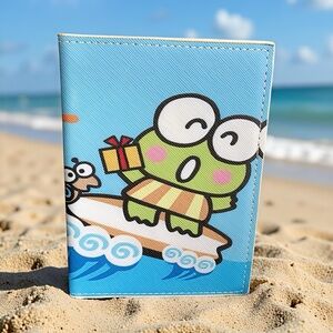 Keroppi Surfside Adventure Passport Wallet